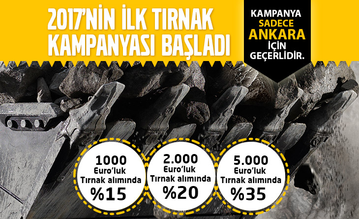 2017'NİN İLK TIRNAK KAMPANYASI ASCENDUM ANKARA'DA BAŞLADI! 2017'NİN İLK TIRNAK KAMPANYASI ASCENDUM ANKARA'DA BAŞLADI!
